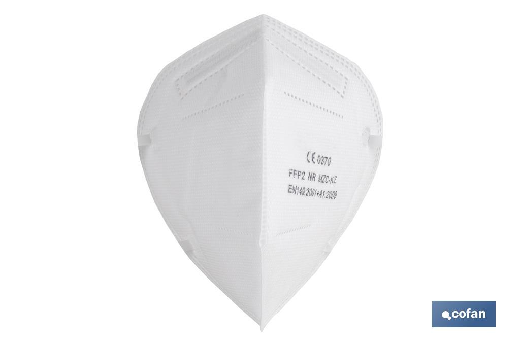 MASCARILLA PLEGABLE FFP2 NR- COLOR BLANCO