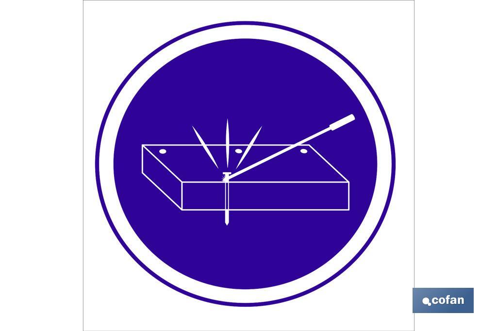 SEÑAL POLIESTIRENO 210X210MM (PACK: 1 UDS)