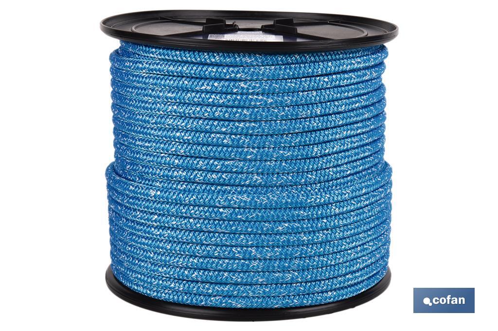 CARRETE DRIZA NÁUTICA 14 MM 100 M AZUL (PACK: 1 UDS)