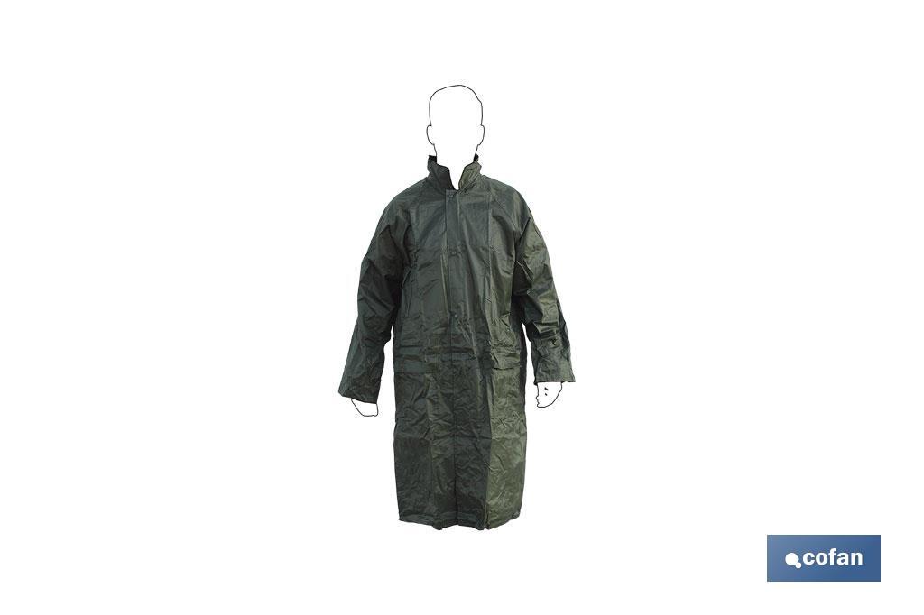 ABRIGO DE LLUVIA VERDE POLIESTER/PVC TALLA-S (PACK: 1 UDS)