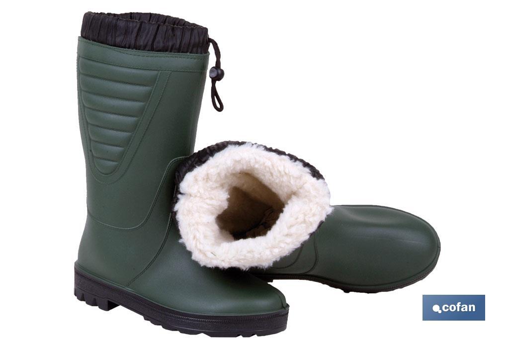 BOTA DE AGUA FORRO POLAR TALLA 38