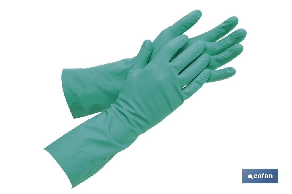 GUANTE NITRILO VERDE S/SOP. TALLA 9,5 (XL) (PACK: 12 UDS)