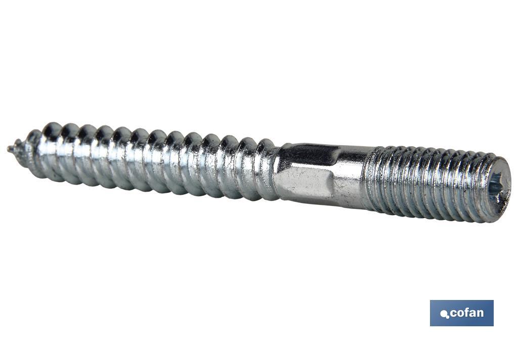 ESPARRAGO DOBLE ROSCA CINCADO HUELLA TORX M8X130