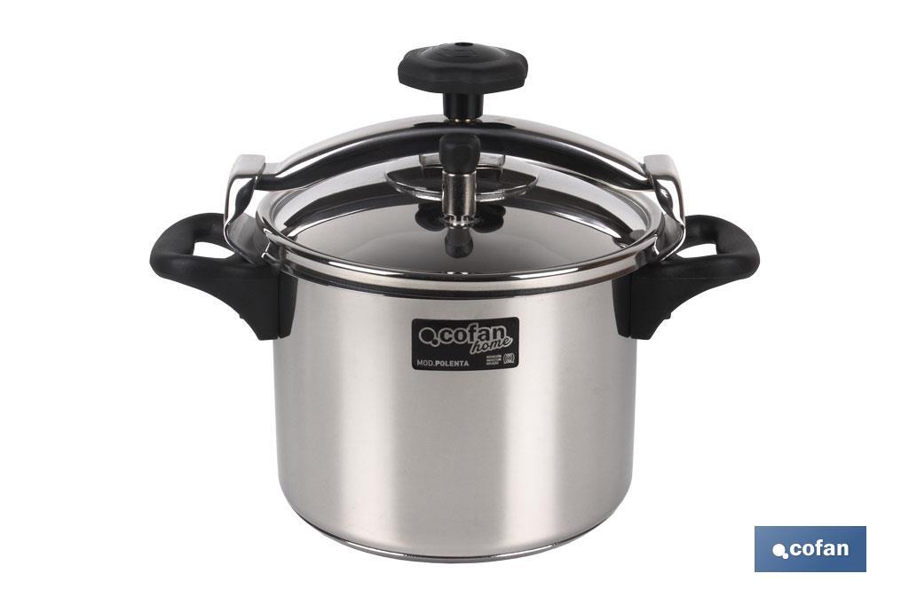 OLLA PRESIÓN INOX MODELO POLENTA INDUCCIÓN 6 LT (PACK: 1 UDS)