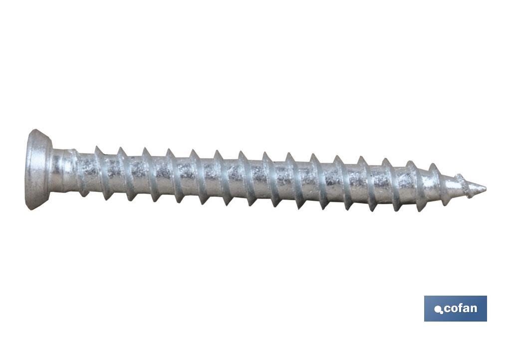 TORNILLO HORMIGÓN PLANA TORX 7,5X180 (PACK: 100 UDS)