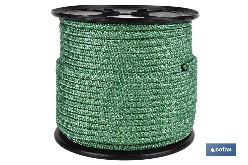 CARRETE DRIZA NÁUTICA 8 MM 200 M VERDE (PACK: 1 UDS)