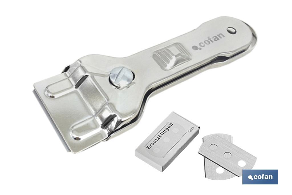 RASQUETA DE VITROCERÁMICA INOX. MODELO SENA 13,5X4,5 CM (PACK: 1 UDS)