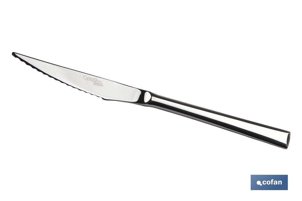 BL 2uds CUCHILLO DE CARNE INOX C-18/10 MODELO BARI 2,5mm (PACK: 1 UDS)