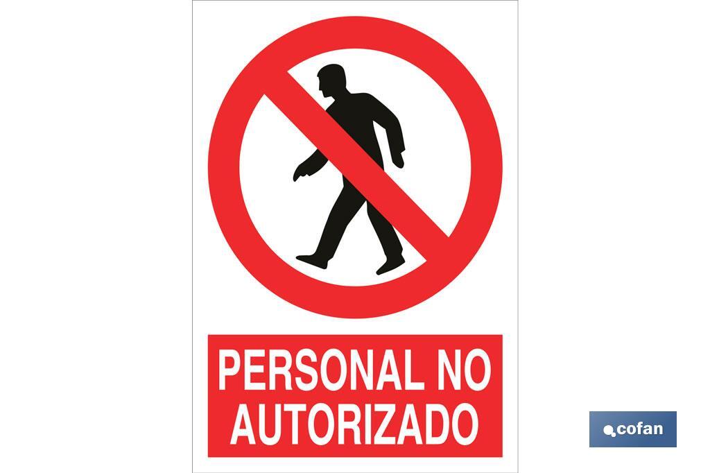 Personal no autorizado