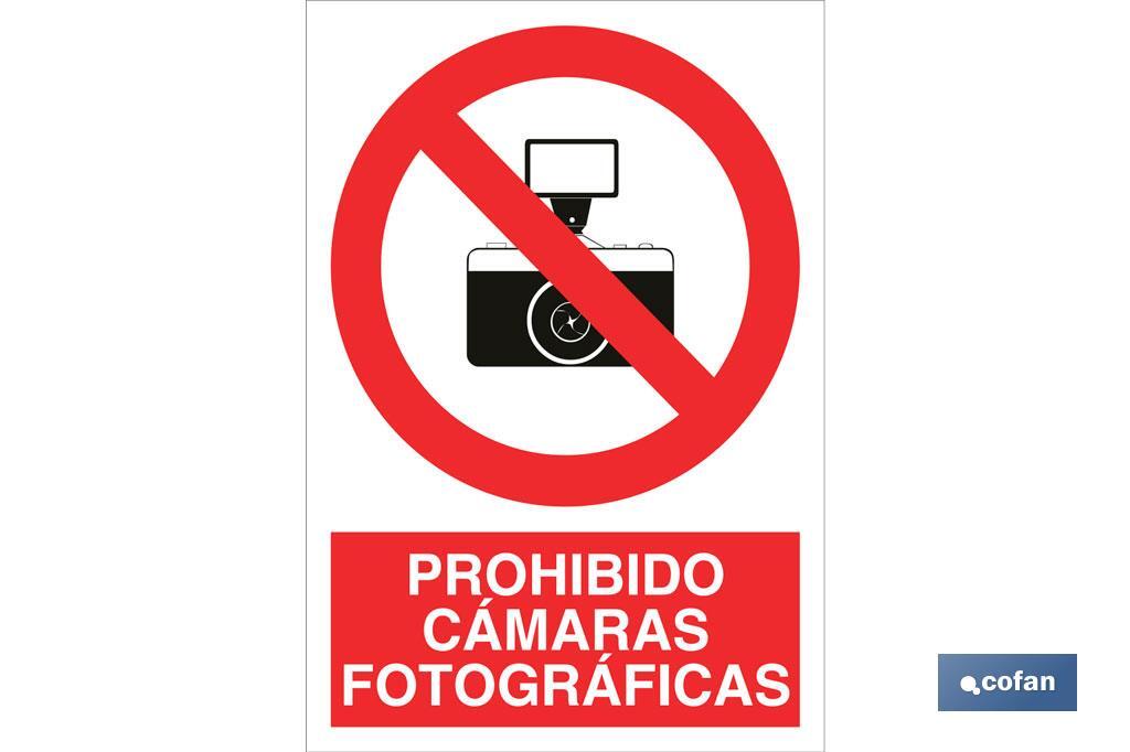Prohibido cámaras fotográficas