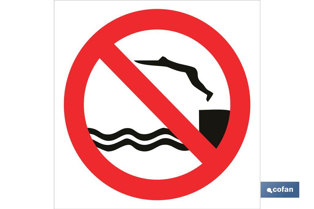 Prohibido lanzarse al agua